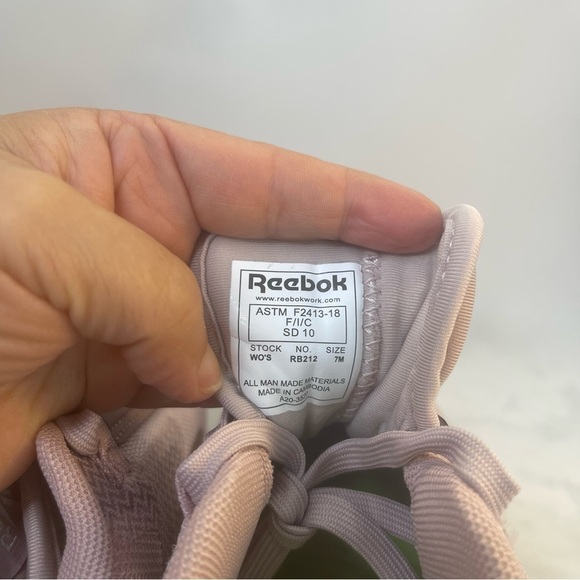 Reebok Sublite Legend Work Sneaker women’s 7 Rose Gold Safety toe - Picture 10 of 14